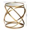 Baxton Studio Desma Glam and Luxe Gold Finished Metal and Mirrored Glass End Table 177-11195-Zoro - alternate 6